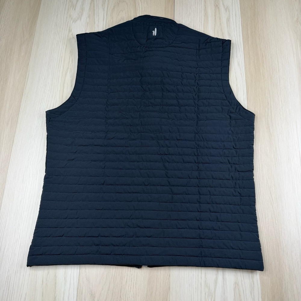 Johnnie-O Crosswind Quilted Performance Full Zip Vest Black Mens Size L Large - Picture 10 of 12